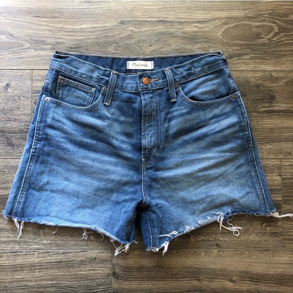 Madewell Perfect Jean Short Raw Hem